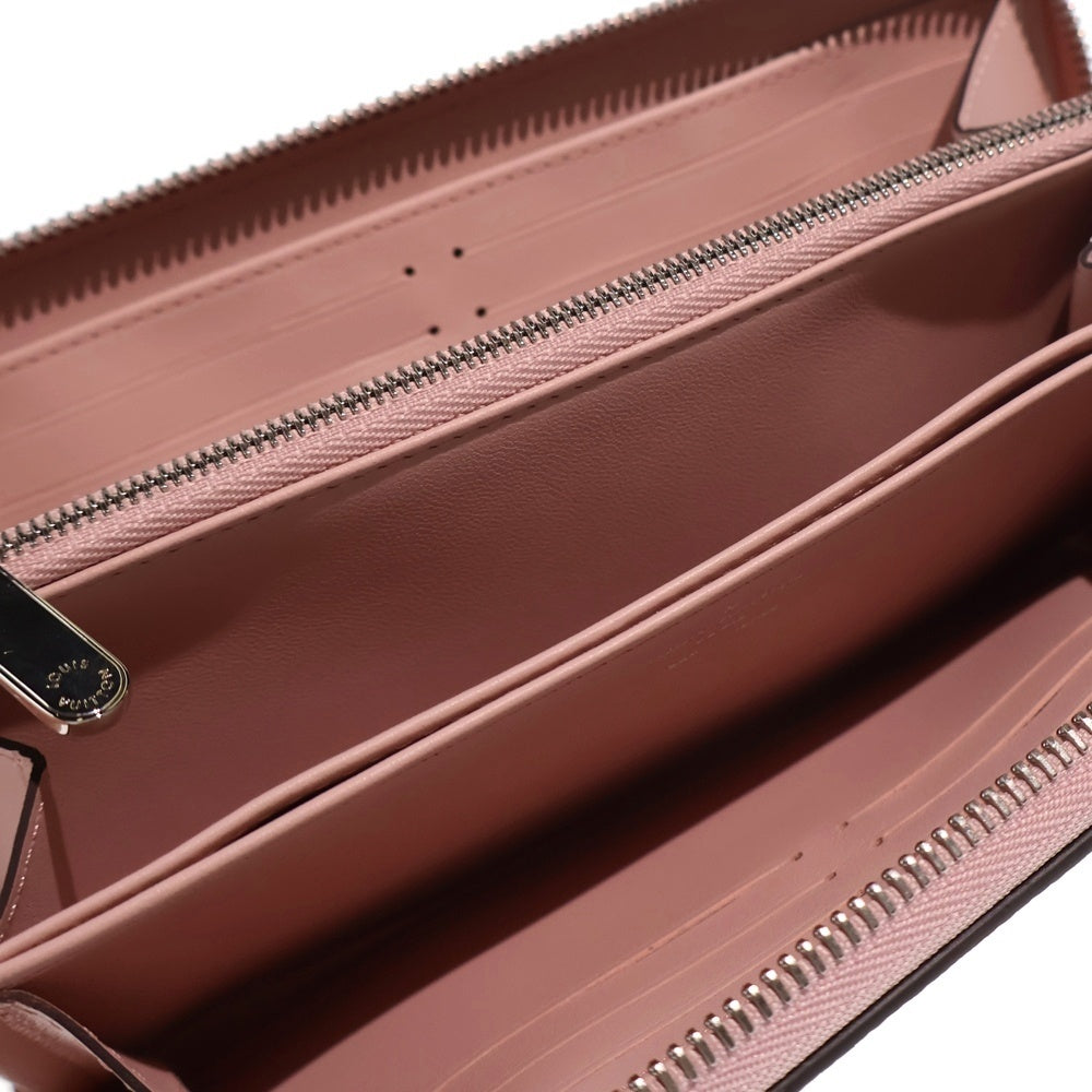 LOUIS VUITTON(ルイヴィトン) マヒナ ジッピーウォレット ジャスミン ピンク ロングウォレット 長財布 カードケース ピンク レザー M82755 シルバー金具 レディース
