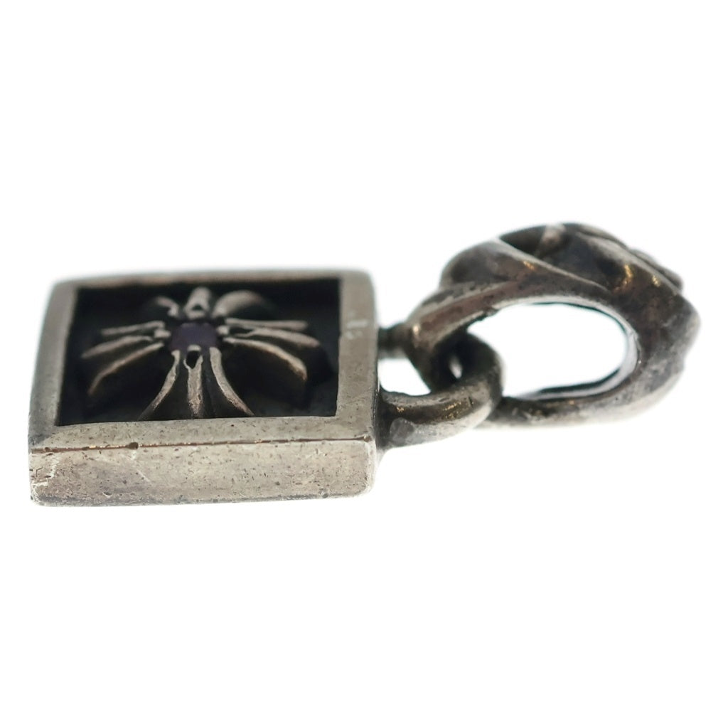 CHROME HEARTS(クロムハーツ) FRAMED CH PLUS フレームドCHプラス 1ルビー チャーム ペンダントトップ シルバー
