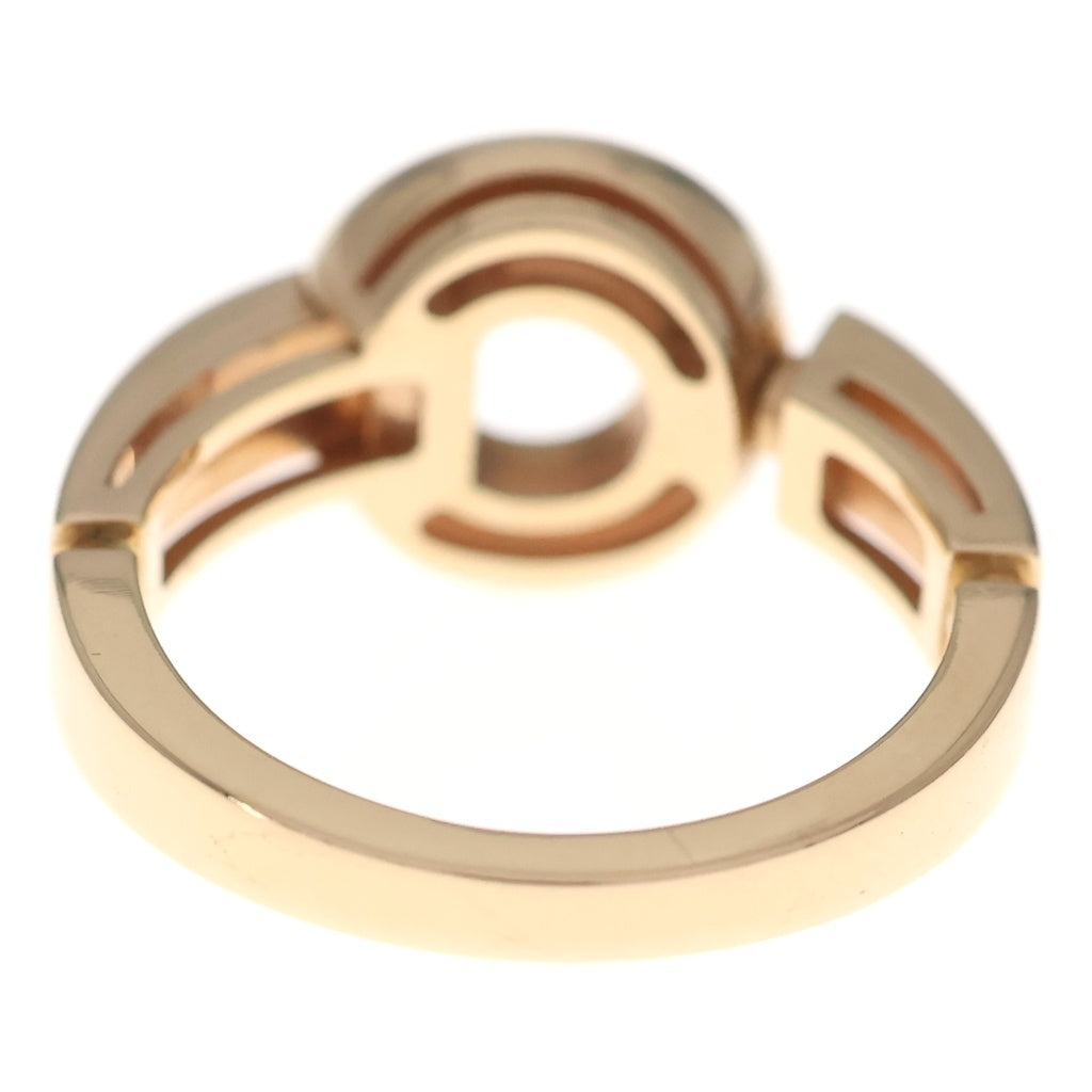 BVLGARI(ブルガリ) ブルガリブルガリ オープンワーク マザーオブパール ダイヤ リング ピンクゴールド Au750PG #49 357528
