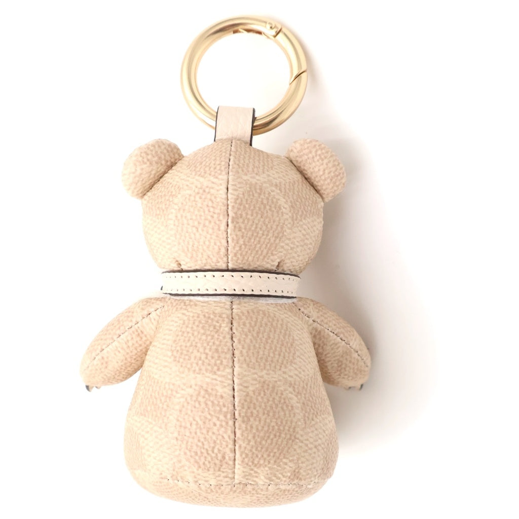 COACH(コーチ) シグネチャー ベアー バックチャーム キーホルダー ベージュ CZ195 レディース