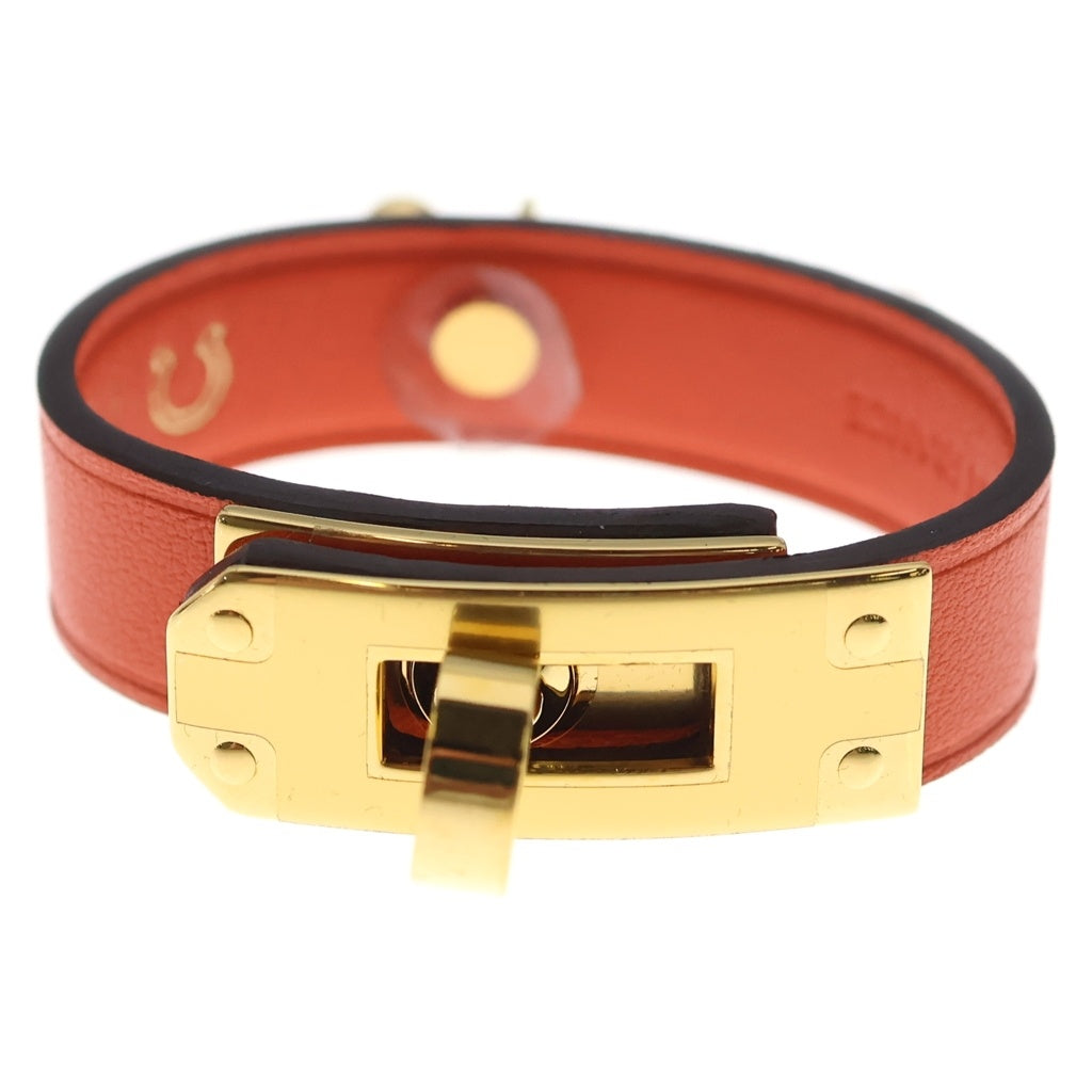 ◇エルメス◇レザー/ケリー/グローブホルダー/ゴールド金具/レッド/ブランド HERMES(エルメス) ケリー レザー グローブホルダー オレンジ ゴールド金具