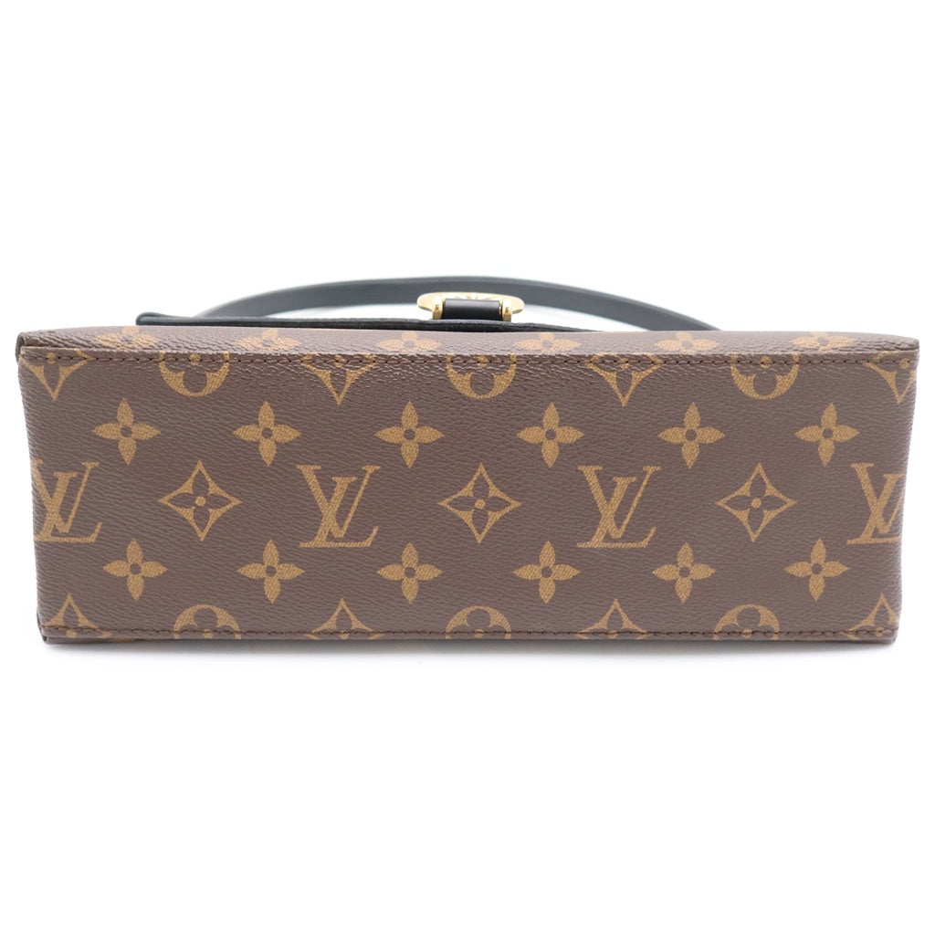 LOUIS VUITTON(ルイヴィトン) モノグラム サンミシェル エピ レザー ワンショルダーバッグ ゴールド金具 ブラック/ブラウン M44030 レディース