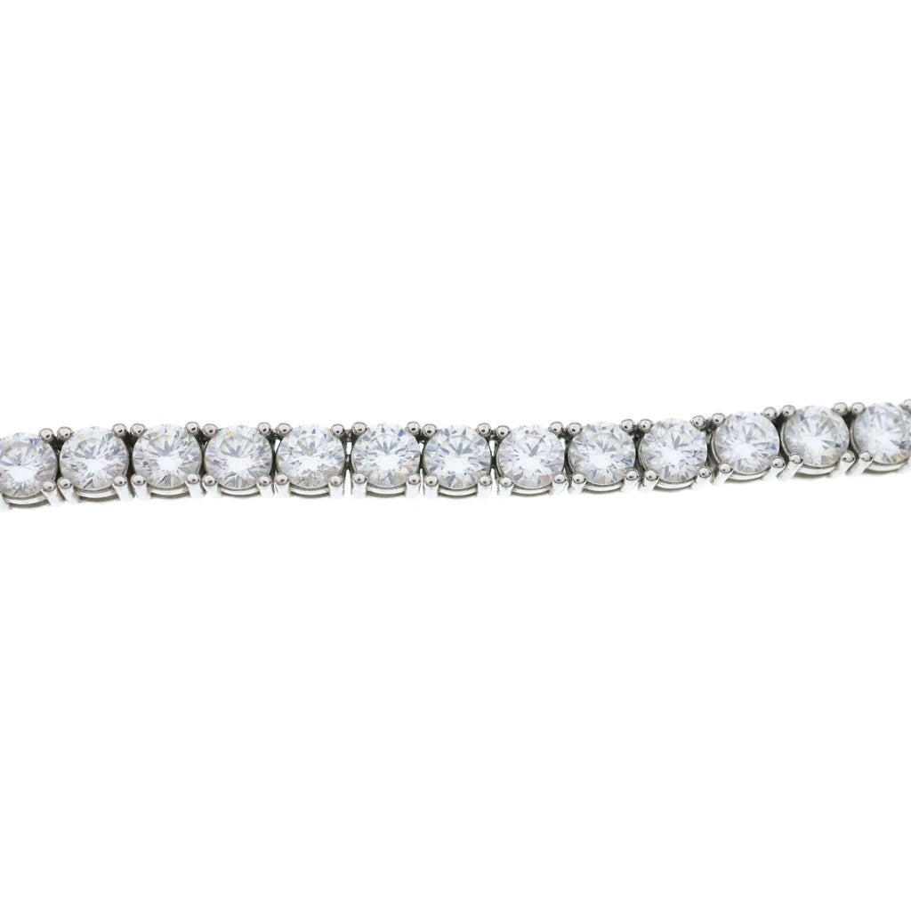 AVALANCH(アバランチ) シルバー ラインストーン テニスネックレス シルバー 幅5mm 55cm 65.3g AHNL-D001-5MM レディース