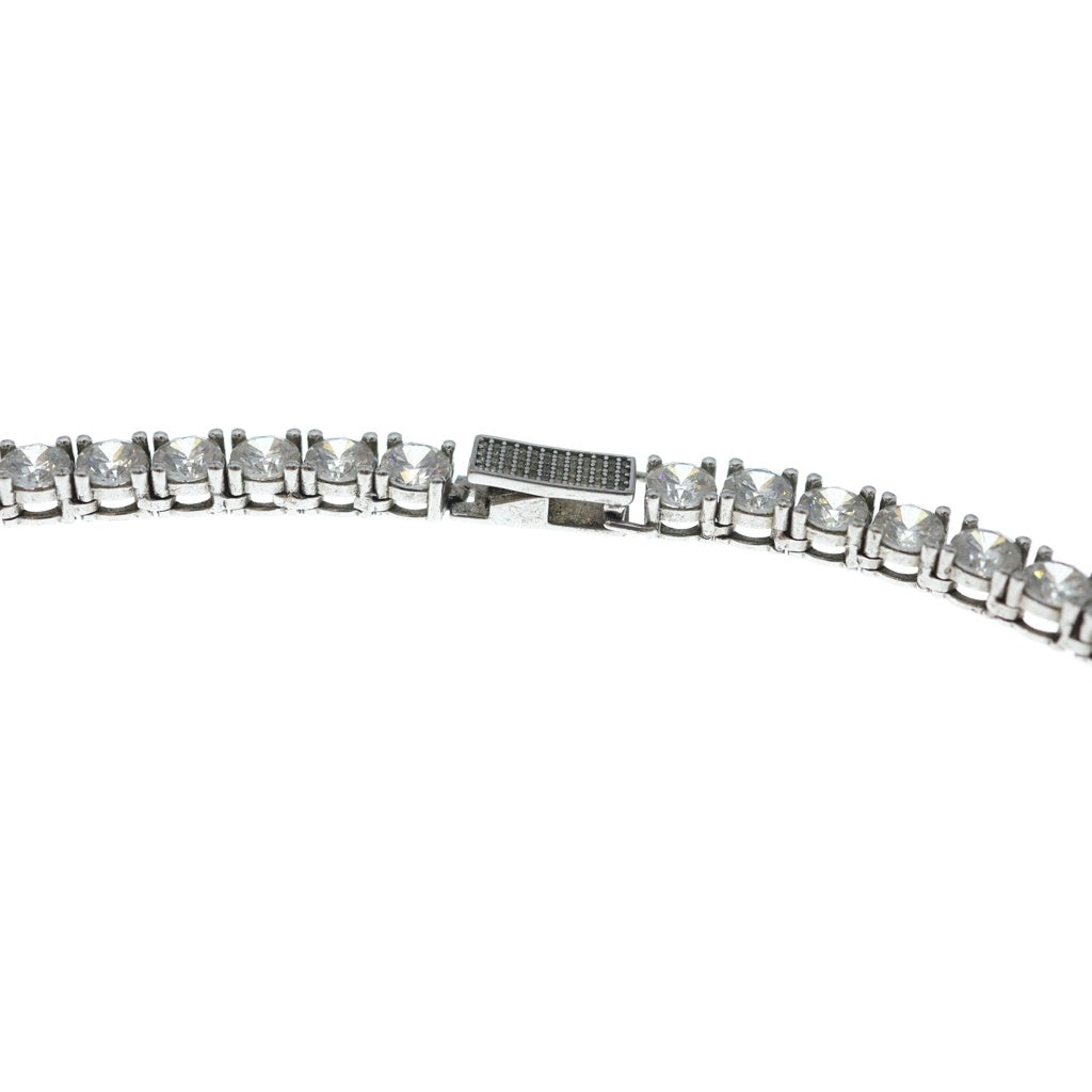 AVALANCH(アバランチ) シルバー ラインストーン テニスネックレス シルバー 幅5mm 55cm 65.3g AHNL-D001-5MM レディース