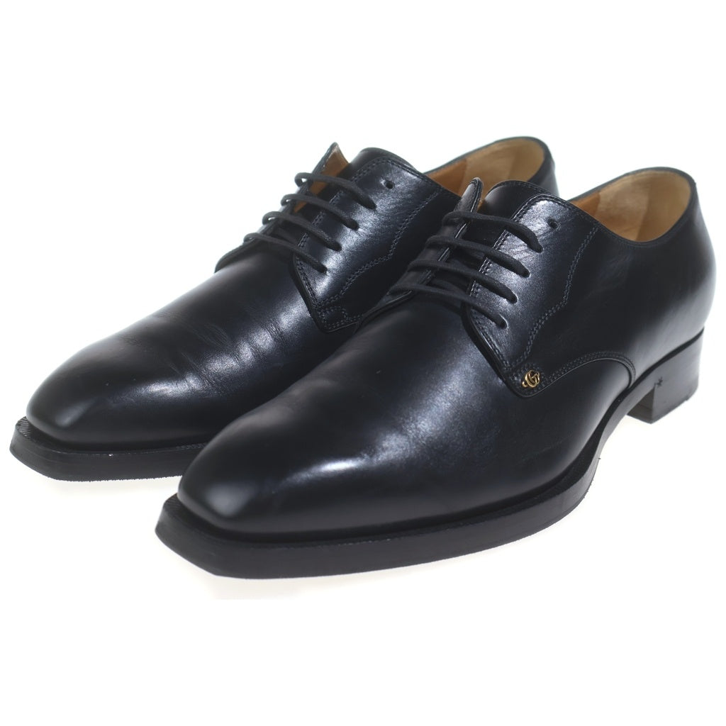 GUCCI(グッチ) レースアップシューズ ブラック レザー 6 2/1 643621