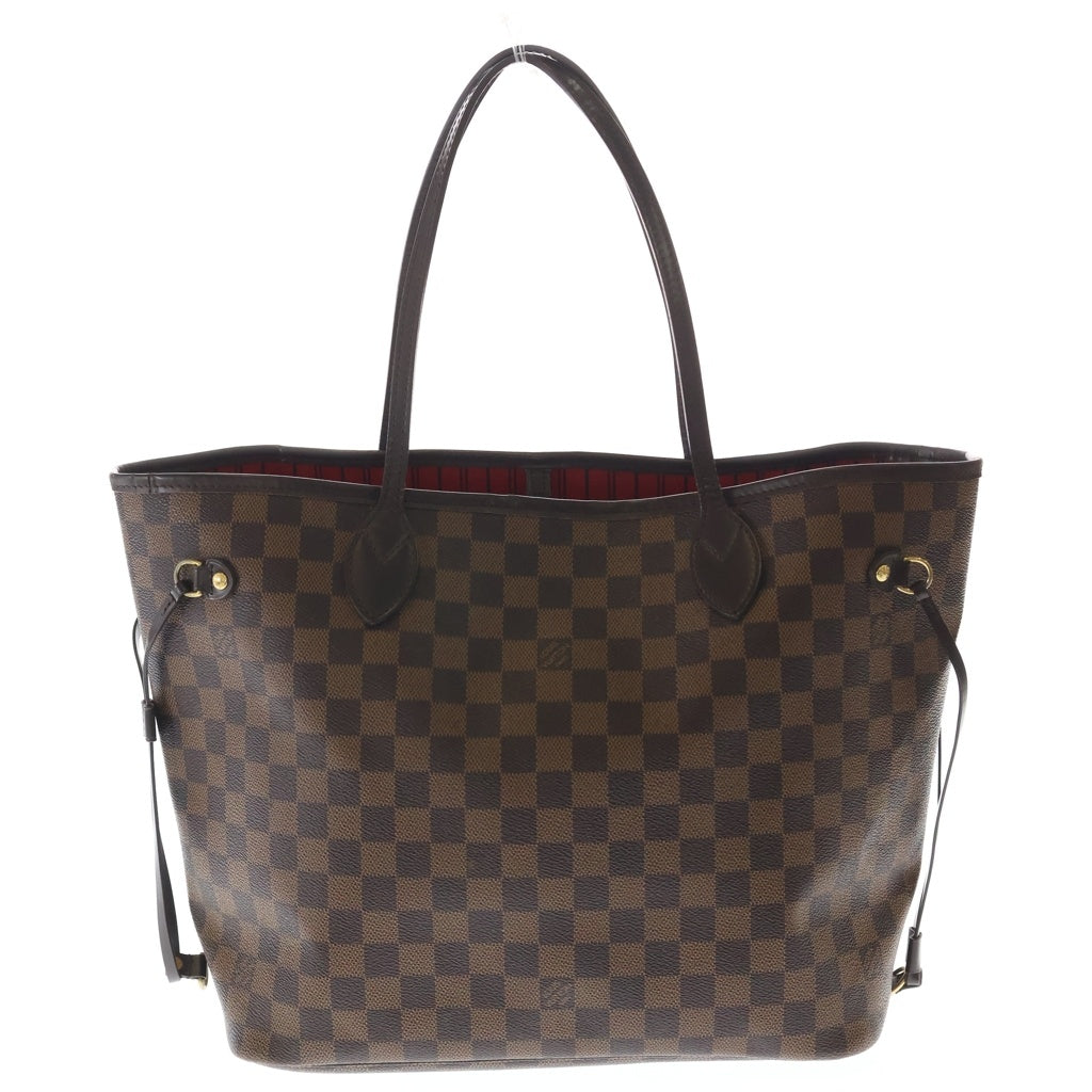 LOUIS VUITTON(ルイヴィトン) ダミエ ネヴァーフルMM トートバッグ ハンドバッグ ブラウン レザー×PVC N41385 ゴールド金具 レディース