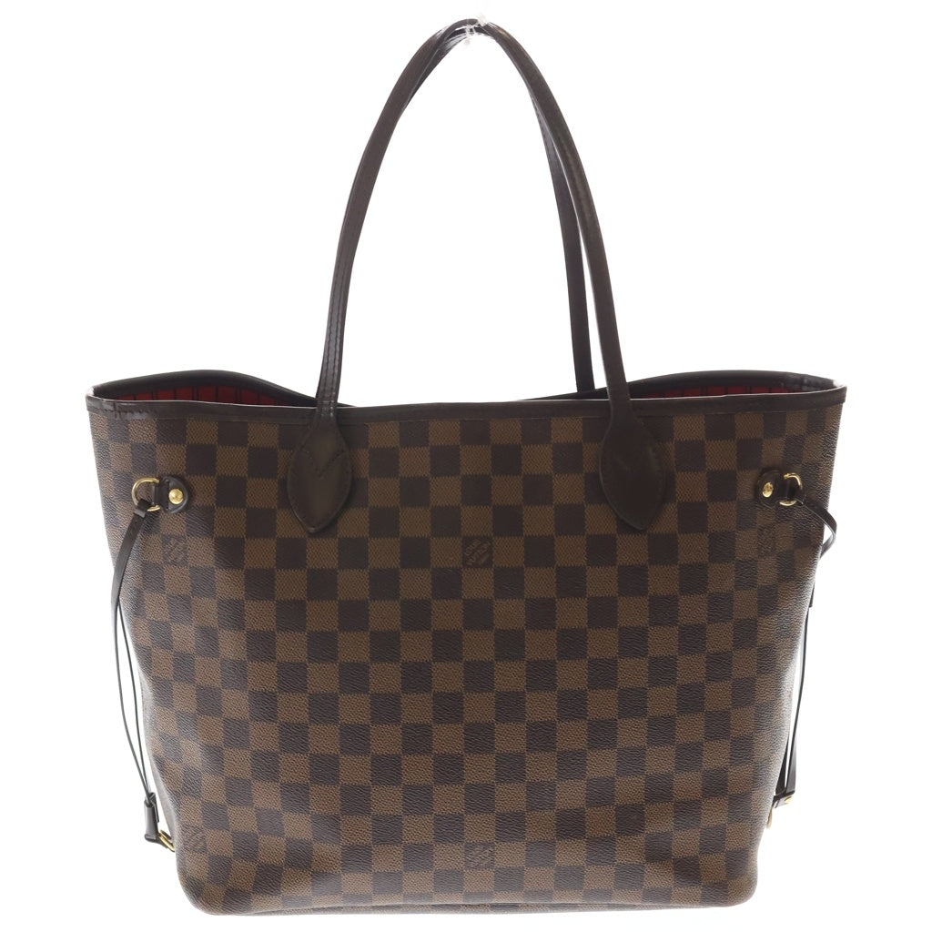 LOUIS VUITTON(ルイヴィトン) ダミエ ネヴァーフルMM トートバッグ ハンドバッグ ブラウン レザー×PVC N41385 ゴールド金具 レディース