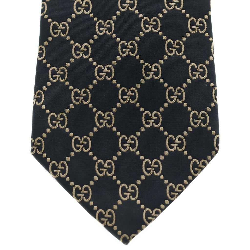 GUCCI(グッチ) GG柄シルクネクタイ ブラック