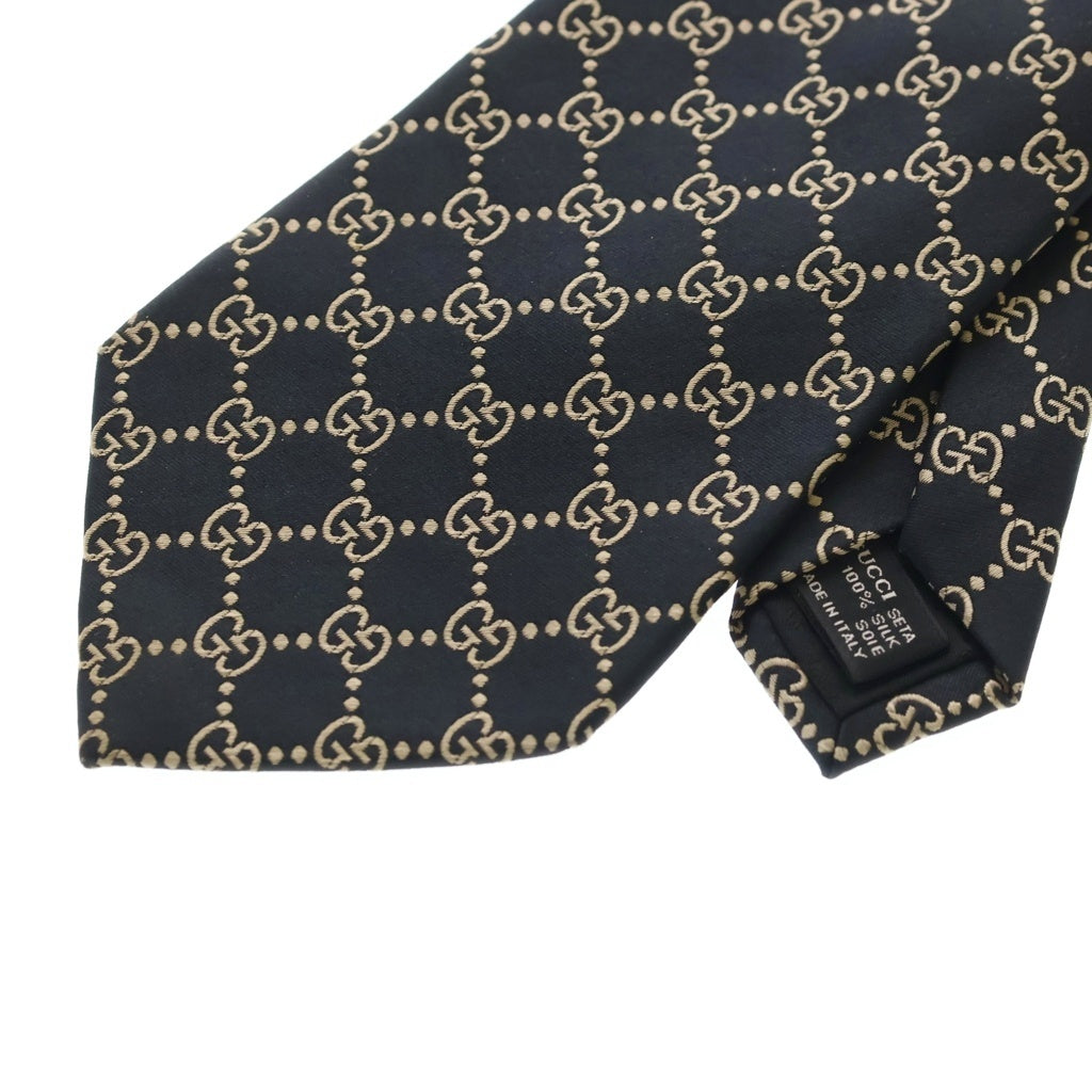 GUCCI(グッチ) GG柄シルクネクタイ ブラック