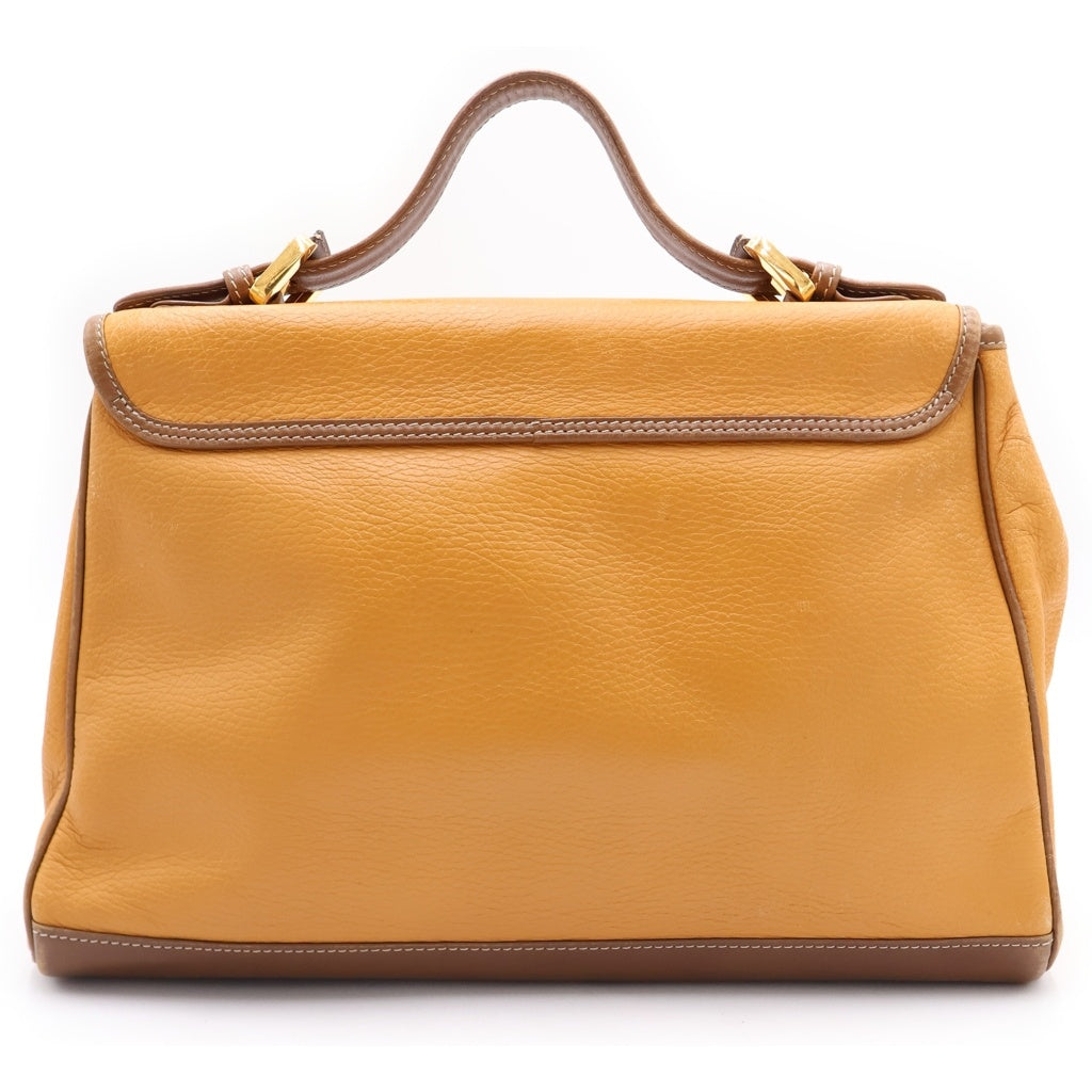 LOEWE(ロエベ) アナグラム ハンドバッグ ショルダーバッグ 2WAY ブラウン レザー ゴールド金具 レディース