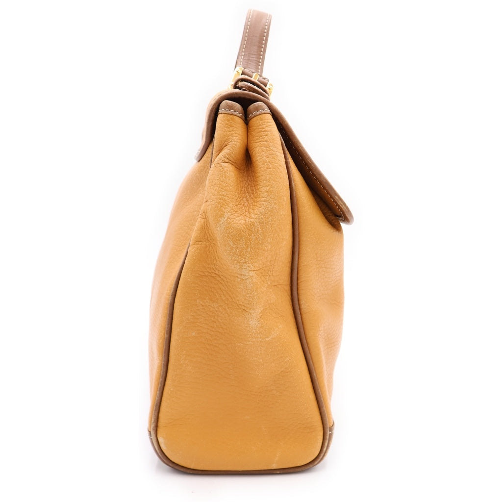 LOEWE(ロエベ) アナグラム ハンドバッグ ショルダーバッグ 2WAY ブラウン レザー ゴールド金具 レディース
