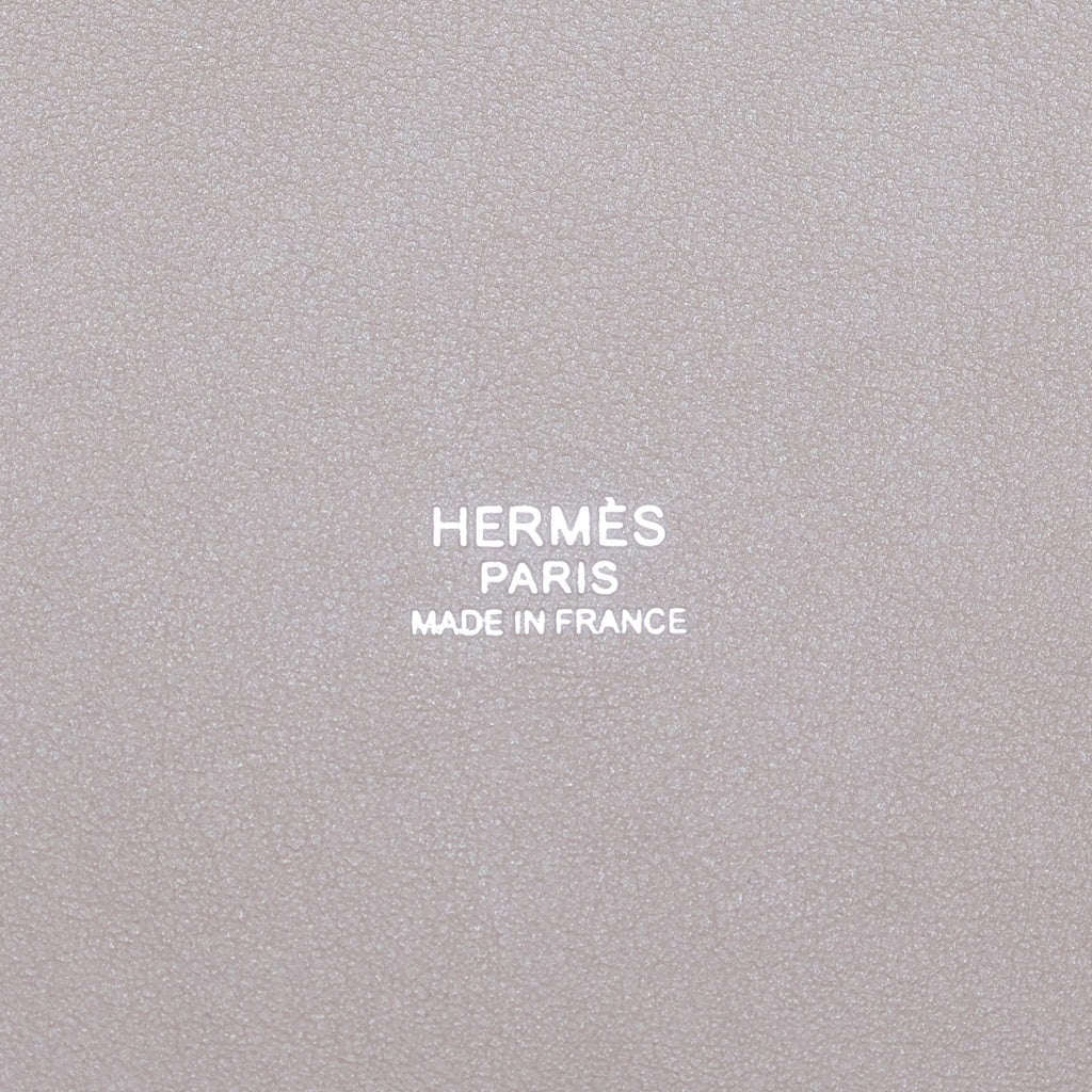 HERMES(エルメス) ピコタンロックPM カーゴ トワルゴエラン ハンドバッグ ショルダーバッグ アイボリー×グレージュ W刻印 エトゥープ×エクリュ レディース