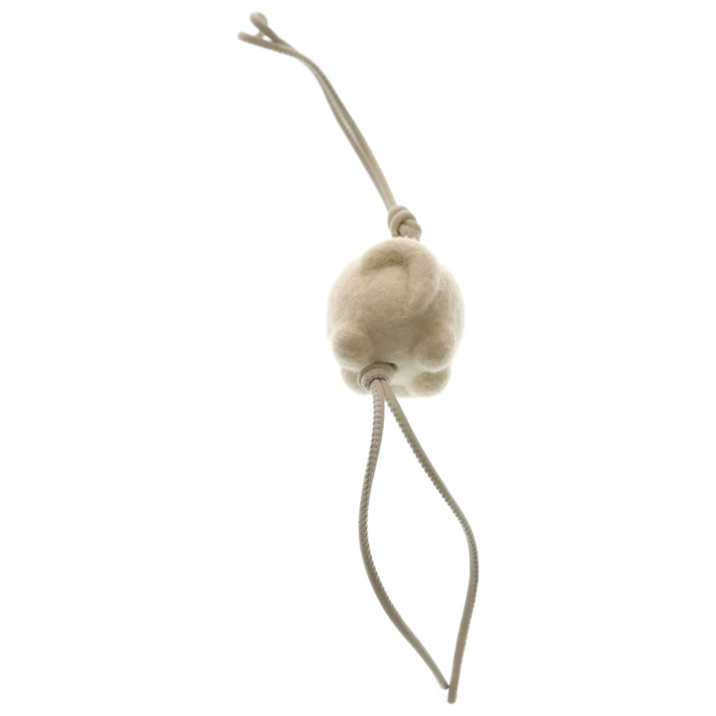 LOEWE(ロエベ) チャウチャウチャーム フェルトレザー バッグチャーム アイボリーホワイト C621232 レディース