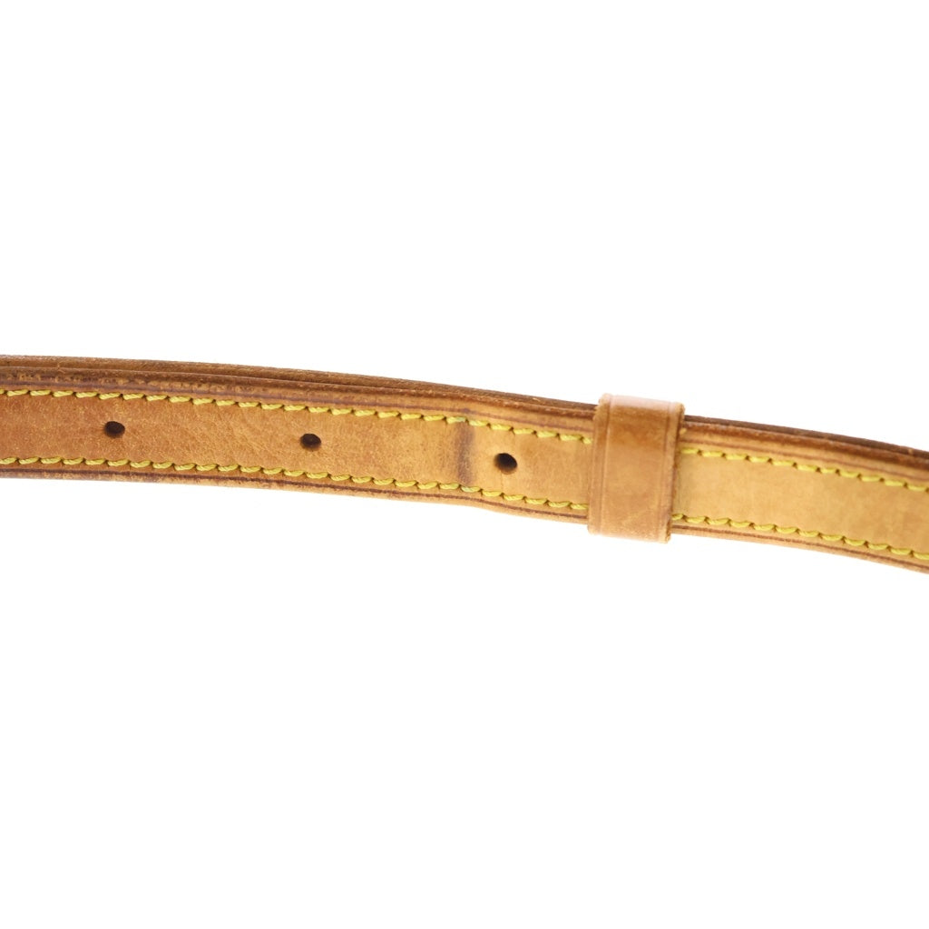 LOUIS VUITTON(ルイヴィトン) モノグラム ミュゼットタンゴ ショルダーバッグ ブラウン レザー×PVC M51257 ゴールド金具 レディース