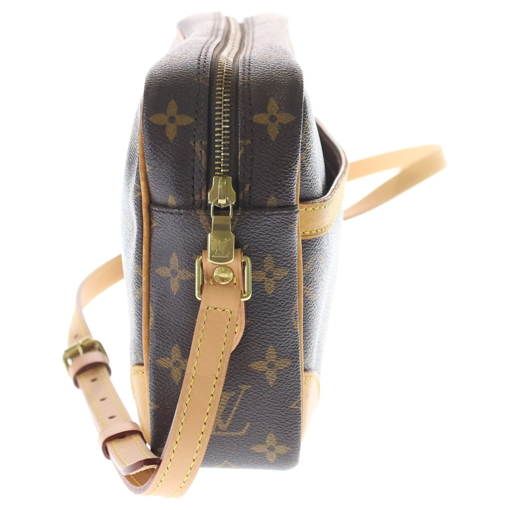 LOUIS VUITTON(ルイヴィトン) モノグラム トロカデロ27 ショルダーバッグ ブラウン レザー×PVC M51274 ゴールド金具 レディース