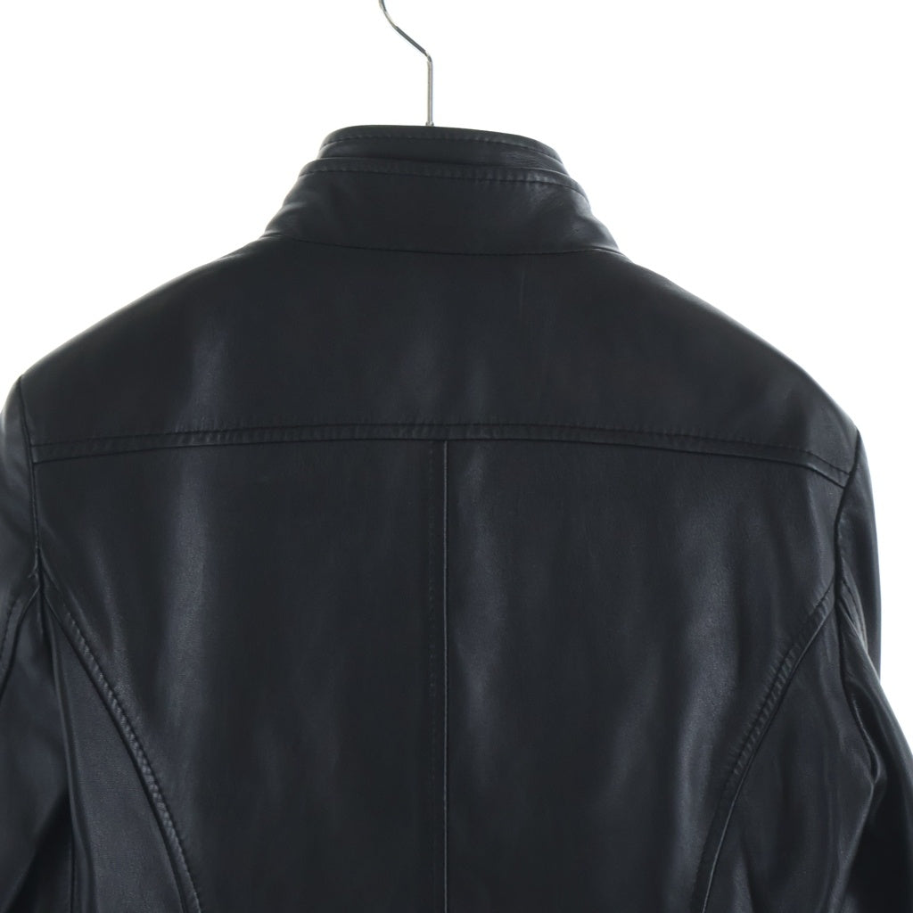 DOLCE & GABBANA(ドルチェアンドガッバーナ) レザージャケット ジップアップ シープスキン ブラック サイズ40 F9148L レディース