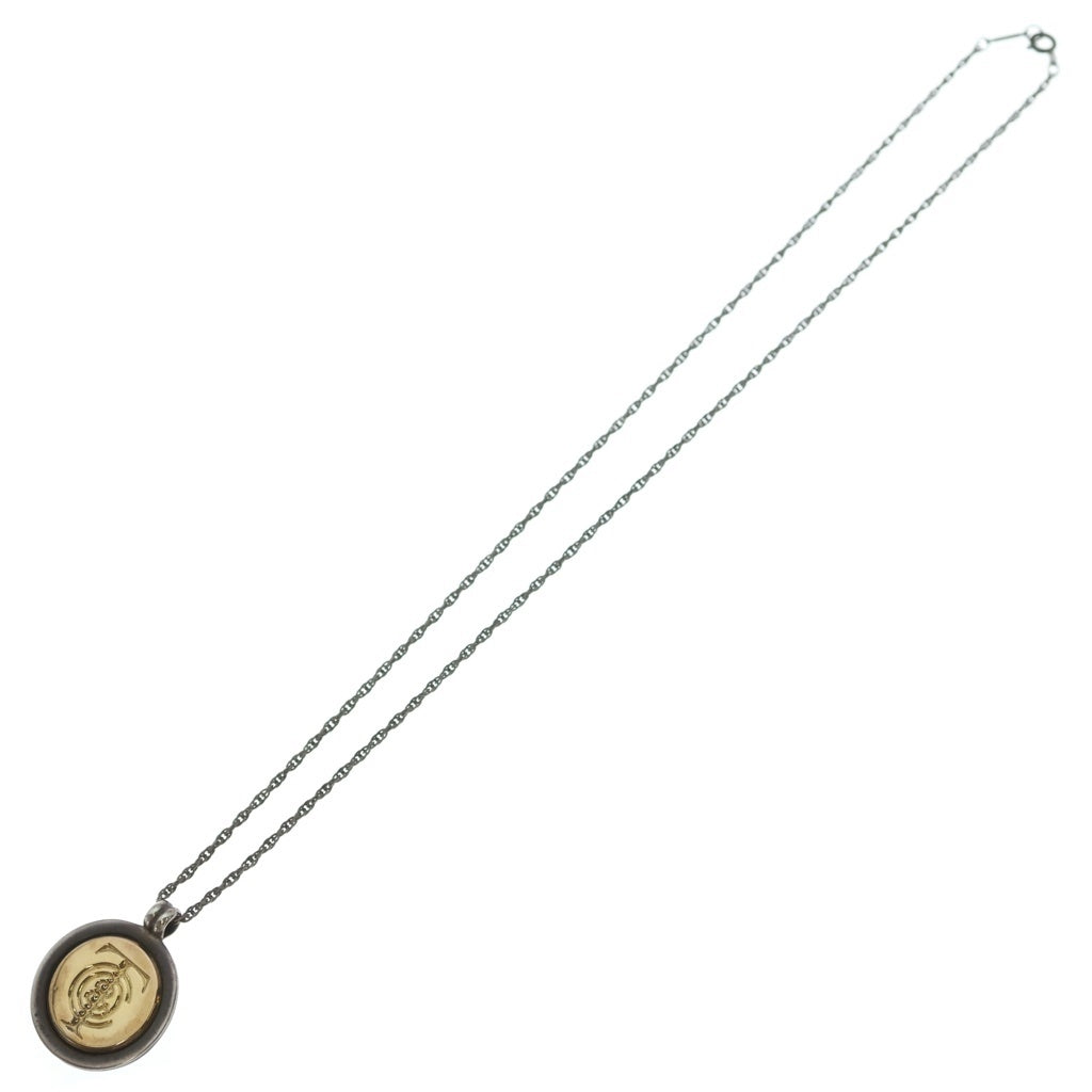 TIFFANY & Co.(ティファニー) 925/750 コインネックレス ペンダント チェーン シルバー×ゴールド レディース