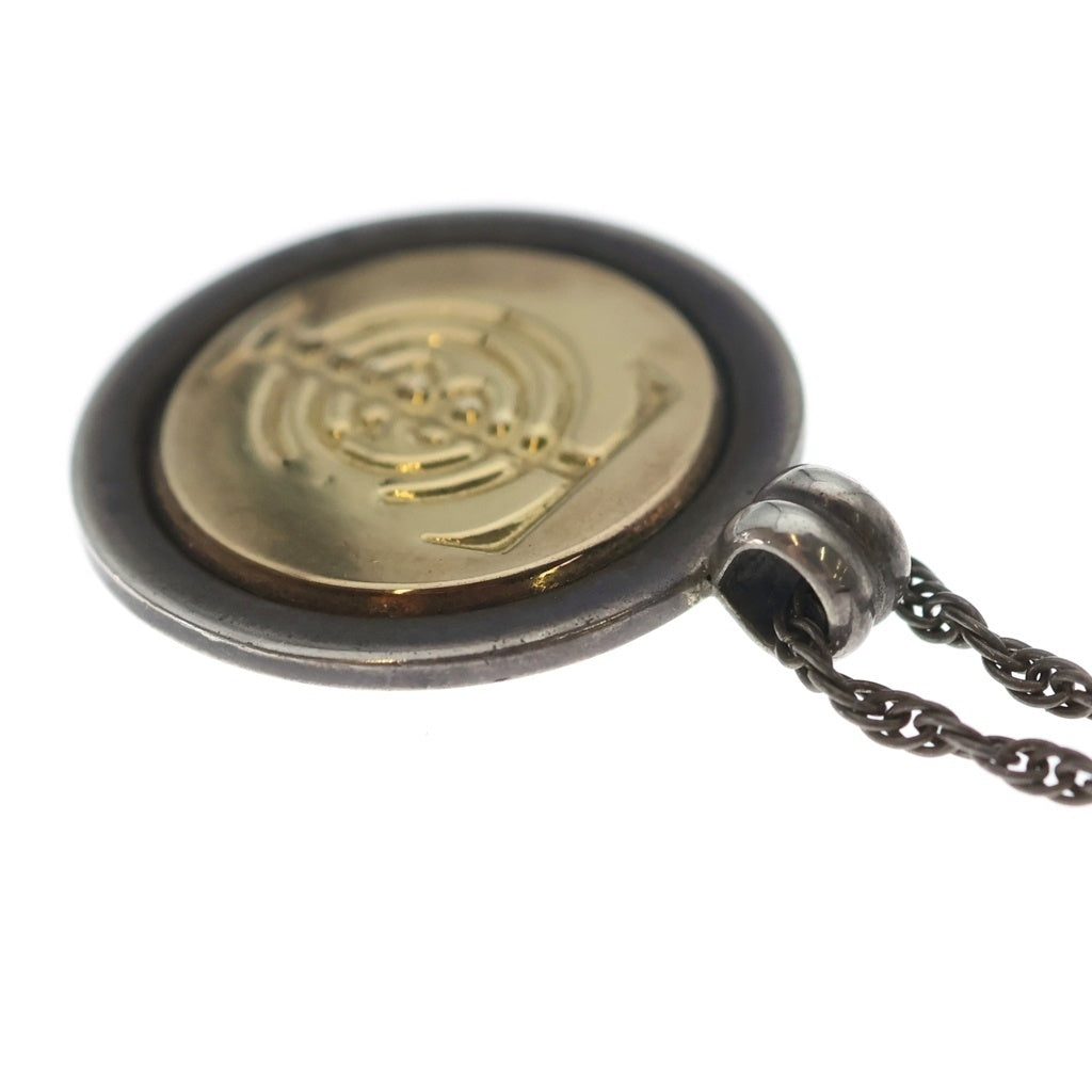 TIFFANY & Co.(ティファニー) 925/750 コインネックレス ペンダント チェーン シルバー×ゴールド レディース