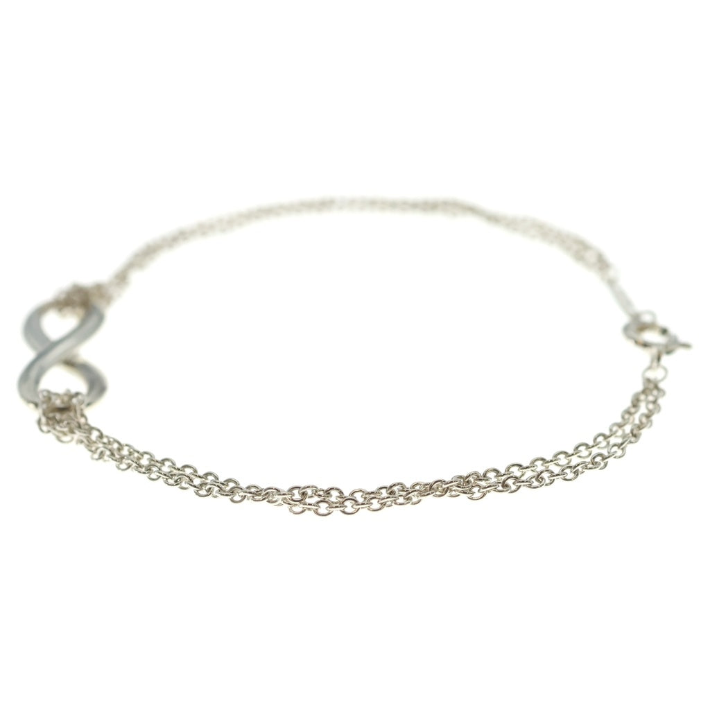 TIFFANY & Co.(ティファニー) インフィニティ ミディアム ダブルチェーン Ag925 ブレスレット シルバー レディース