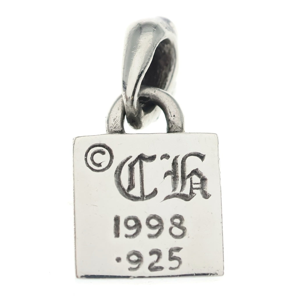 CHROME HEARTS(クロムハーツ) FRAMED CH PLUS 1DIA フレームドCHプラス 1ダイヤ チャーム シルバーネックレストップ