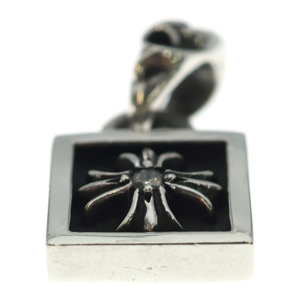 CHROME HEARTS(クロムハーツ) FRAMED CH PLUS 1DIA フレームドCHプラス 1ダイヤ チャーム シルバーネックレストップ