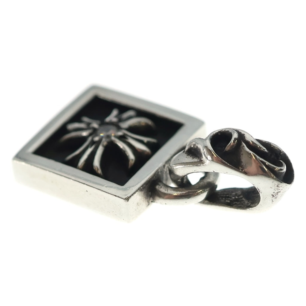 CHROME HEARTS(クロムハーツ) FRAMED CH PLUS 1DIA フレームドCHプラス 1ダイヤ チャーム シルバーネックレストップ