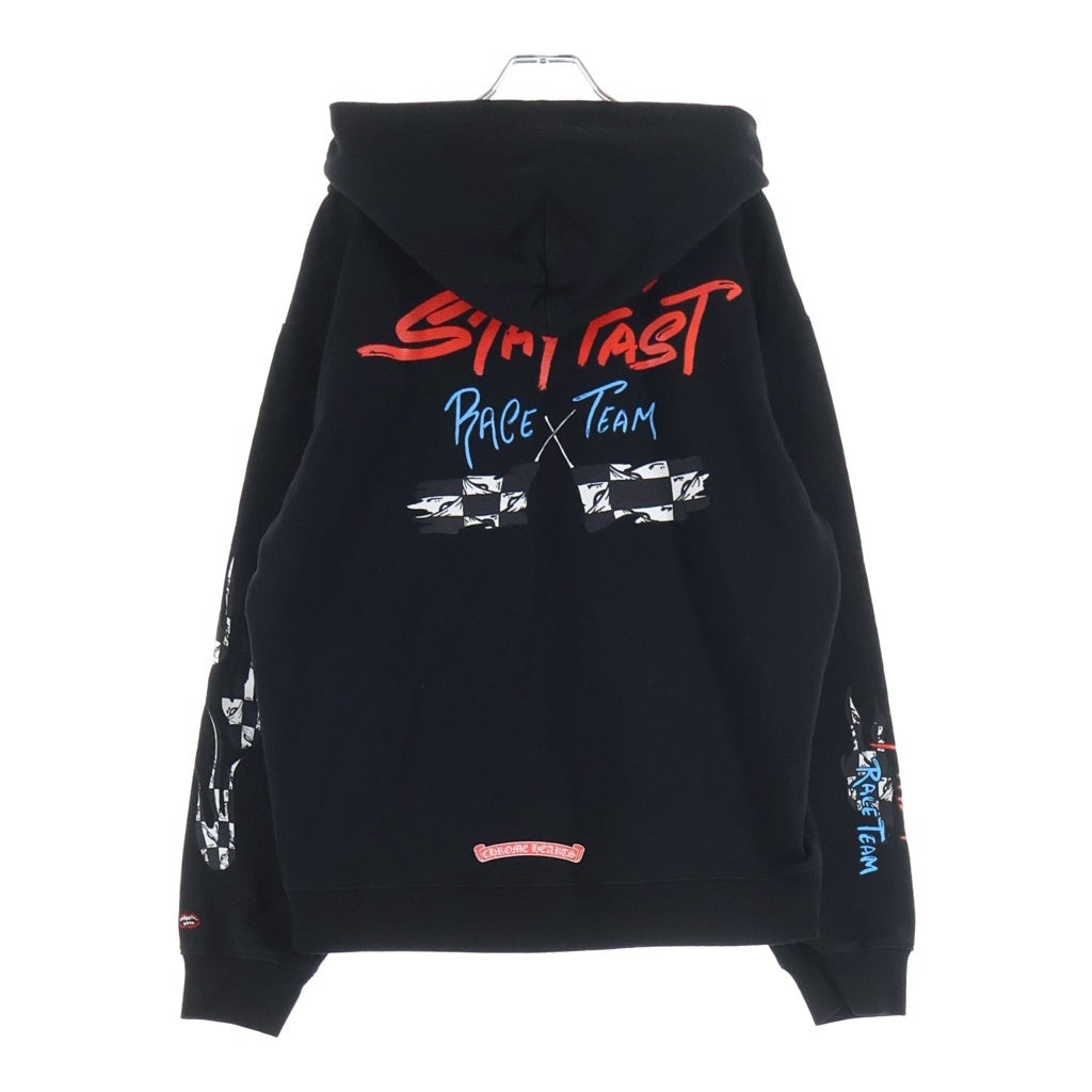 CHROME HEARTS(クロムハーツ) Matty Boy Stay Fast Hoodie マッティボーイ ステイ ファスト プリント プルオーバー スウェット パーカー フーディー ブラック