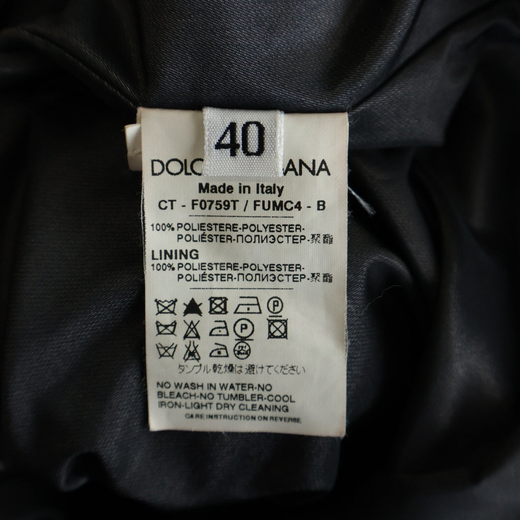 DOLCE & GABBANA(ドルチェアンドガッバーナ) ダブルブレスト トレンチコート ブラック F0759T レディース