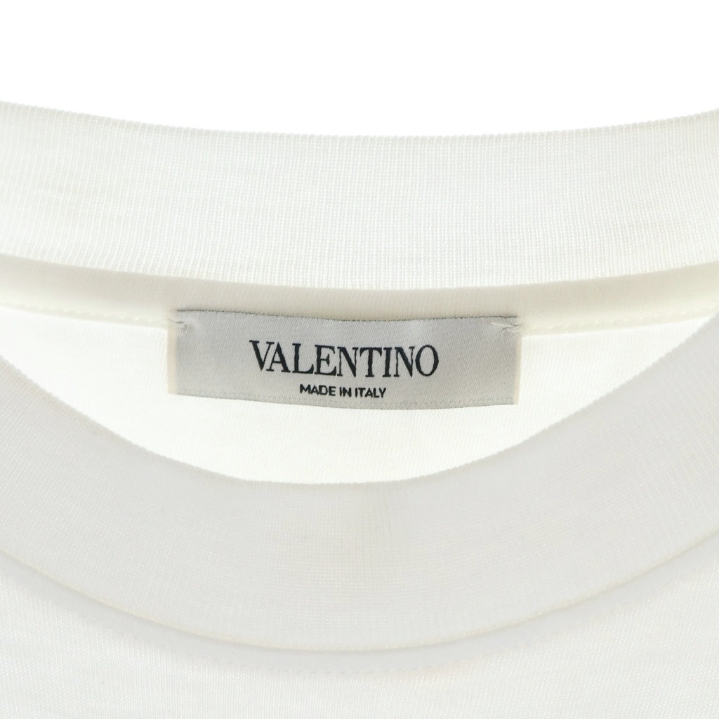 VALENTINO(ヴァレンティノ) レースポケット バックロゴ Tシャツ ホワイト #XS レディース