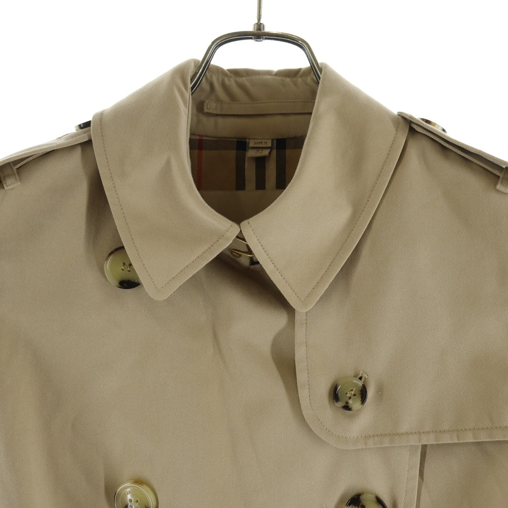 BURBERRY(バーバリー) ノバチェック柄 ケンジントン ヘリテージ ロング トレンチコート ベージュ 8079414 レディース