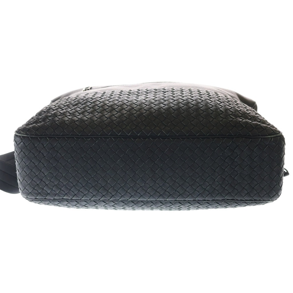 BOTTEGA VENETA(ボッテガヴェネタ) イントレチャート ビジネス 2WAYバッグ ハンドバッグ ショルダーバッグ ブラック レザー ブラック金具 レディース