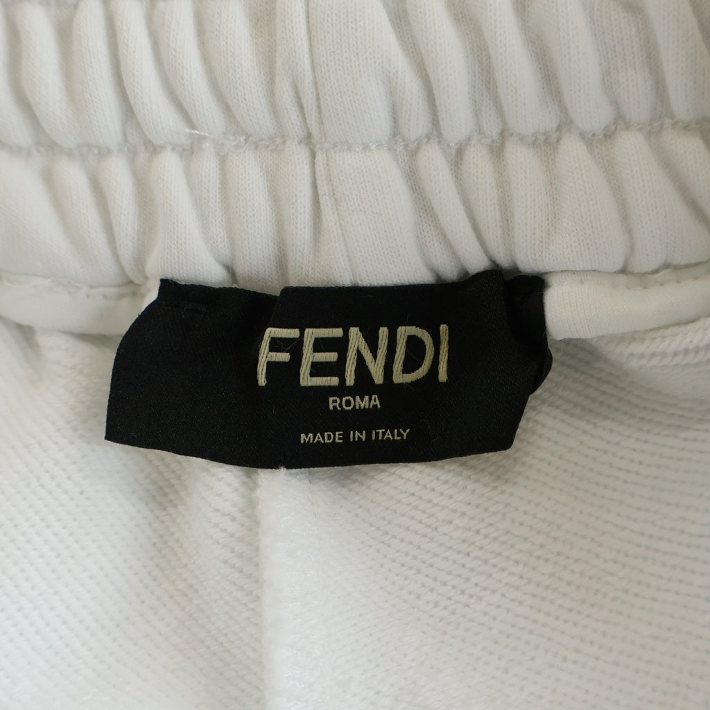 FENDI(フェンディ) FF柄 ズッカ柄 ジップポケット コットン ハーフパンツ #S ホワイト