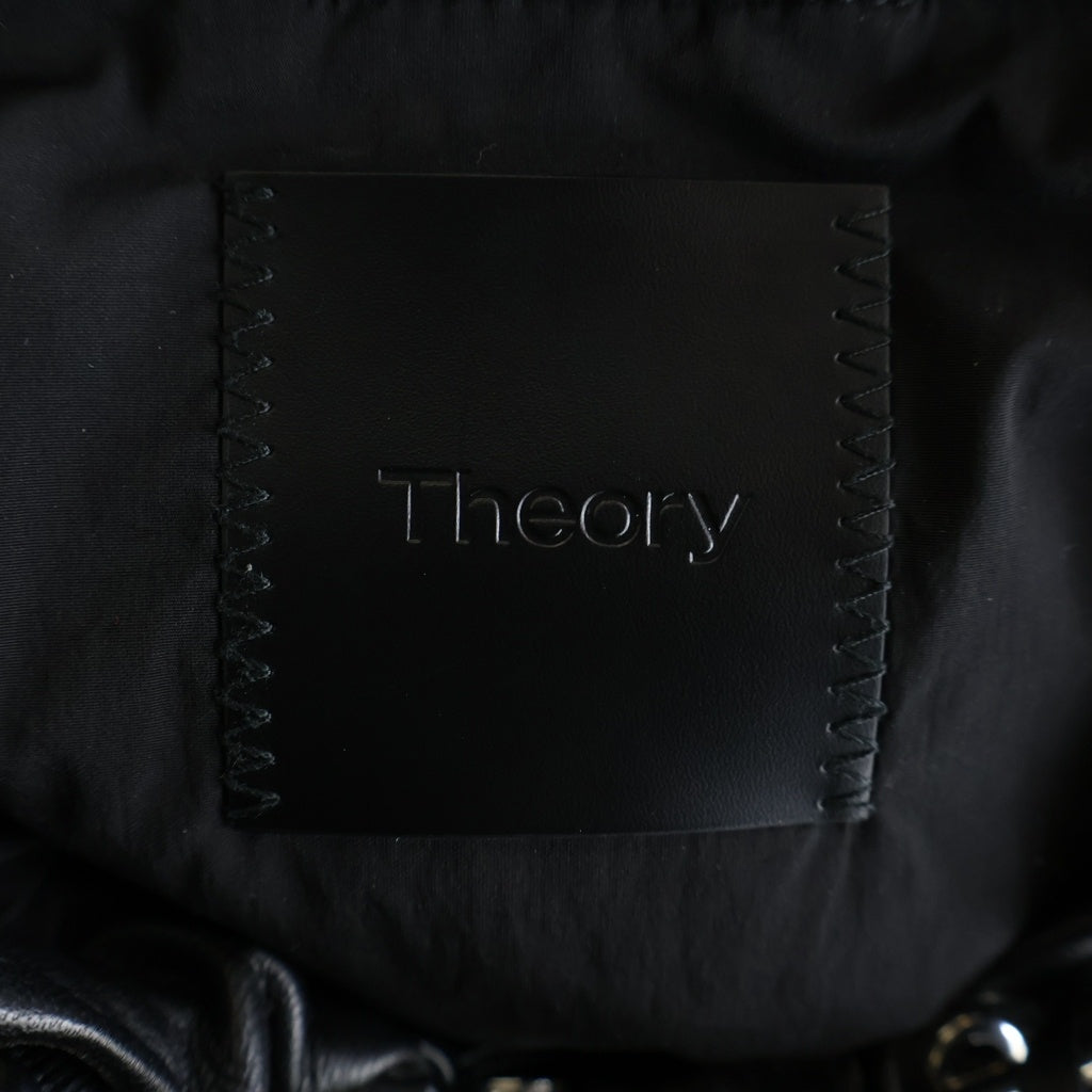 theory(セオリー) フーディレザージャケット シープスキン ジャケット アウター #S ブラック