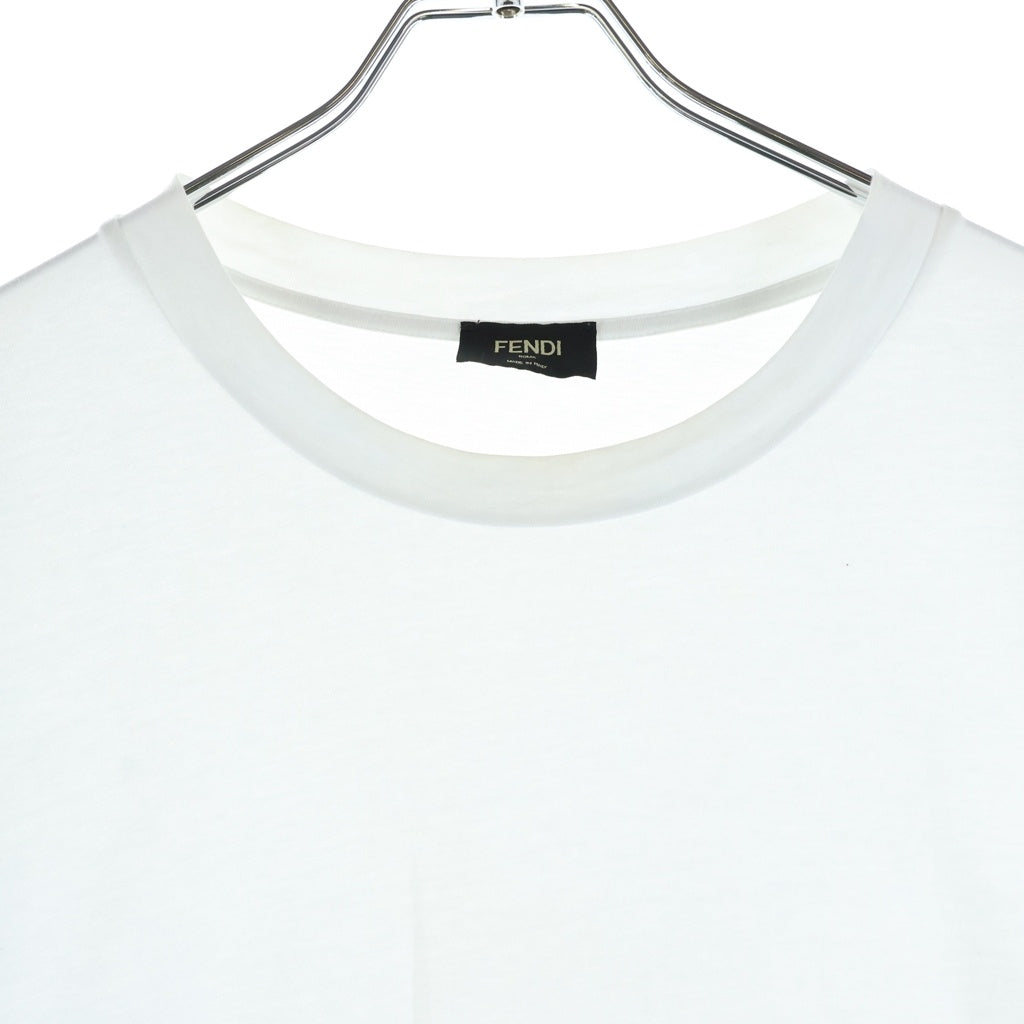 FENDI(フェンディ) FF柄 ズッカ柄 クルーネックTシャツ半袖 トップス ホワイト