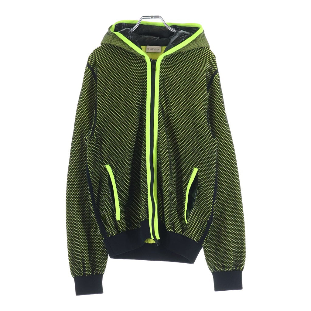 MONCLER(モンクレール) マグリア トリコット ジップフーディー コットン ナイロン ジップパーカー #M イエロー/ブラック E10919420300 C9002