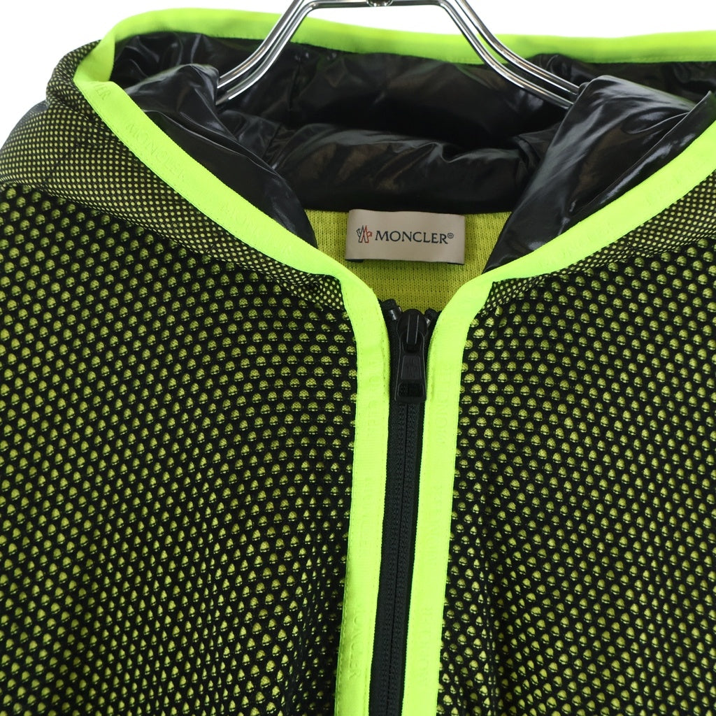 MONCLER(モンクレール) マグリア トリコット ジップフーディー コットン ナイロン ジップパーカー #M イエロー/ブラック E10919420300 C9002
