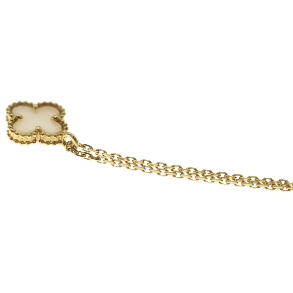 Van Cleef & Arpels(ヴァンクリーフアンドアーペル) スウィートアルハンブラ ネックレス ペンダント マザーオブパール Au750YG イエローゴールド JE086398 レディース