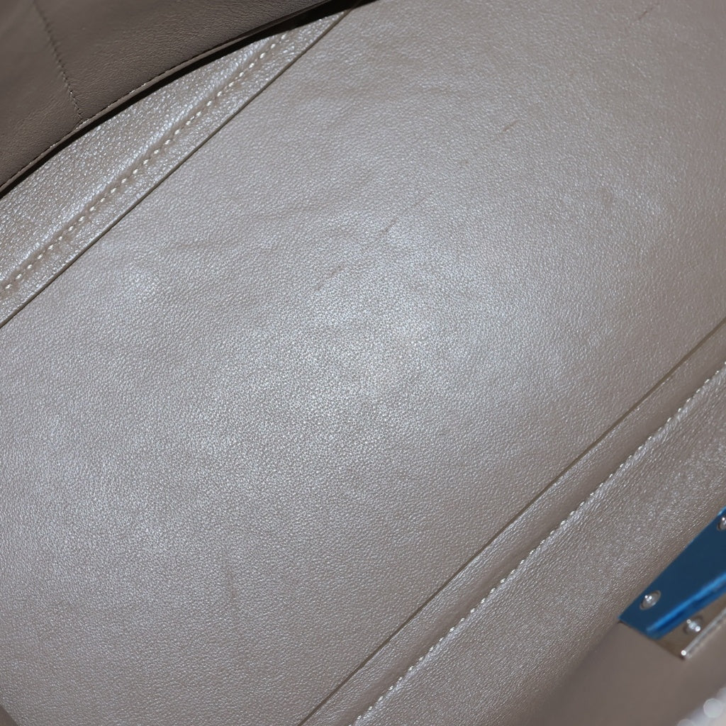 CELINE(セリーヌ) トラペーズ ミディアム 2WAYバッグ ショルダーバッグ ハンドバッグ ベージュ レザー×スエード シルバー金具 レディース