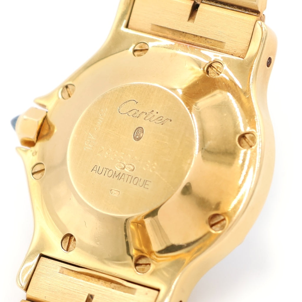 Cartier(カルティエ) サントス ロンデ ホワイトローマ文字盤 自動巻き 腕時計 K18YG イエローゴールド 2965