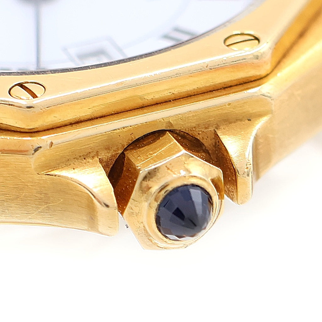 Cartier(カルティエ) サントス ロンデ ホワイトローマ文字盤 自動巻き 腕時計 K18YG イエローゴールド 2965