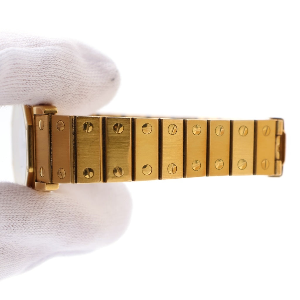 Cartier(カルティエ) サントス ロンデ ホワイトローマ文字盤 自動巻き 腕時計 K18YG イエローゴールド 2965