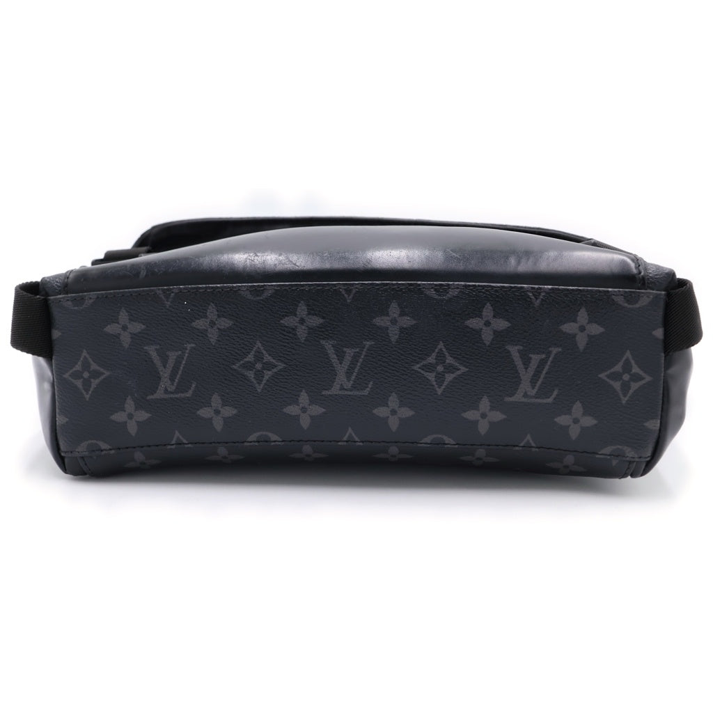 LOUIS VUITTON(ルイヴィトン) モノグラムエクリプス メッセンジャー・ヴォワヤージュ ショルダーバッグ ブラック レザー×PVC M40511 シルバー金具