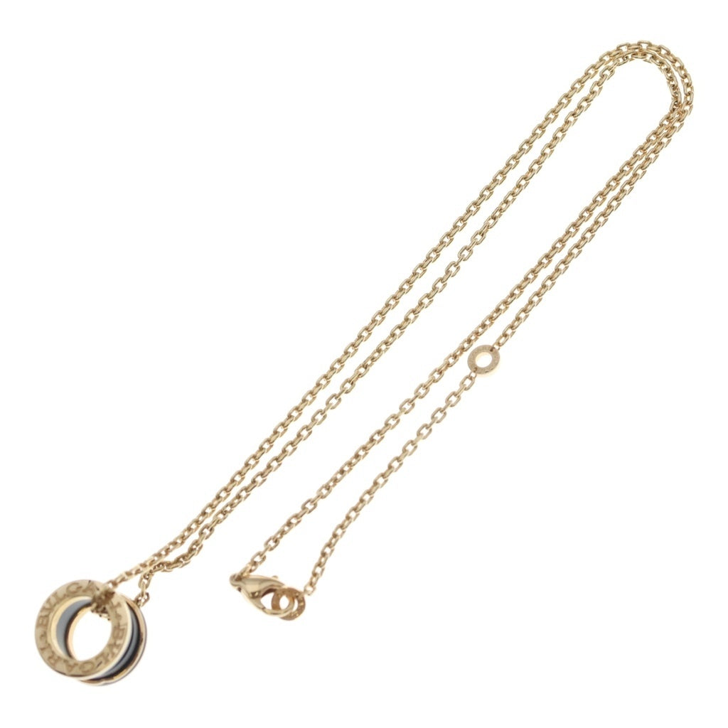 BVLGARI(ブルガリ) B-zero.1 ビーゼロワン セラミック ネックレス K18YG イエローゴールド/ブラック 358050 レディース