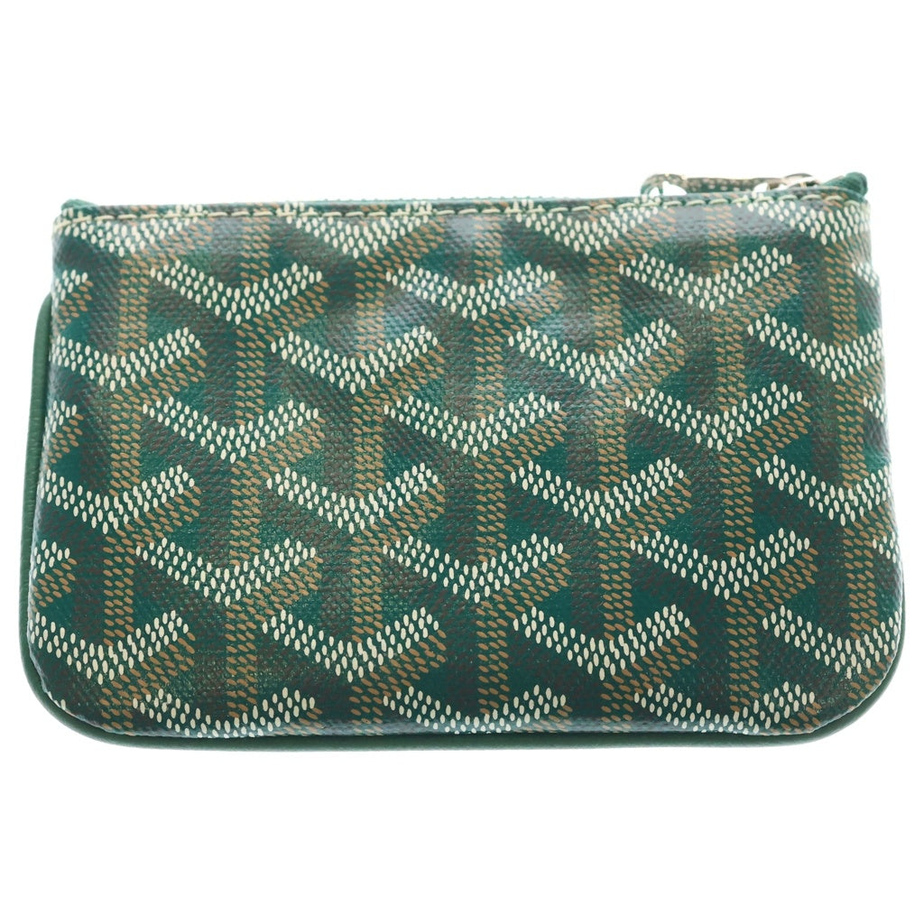 GOYARD(ゴヤール) コインケース ミニ財布 グリーン レザー シルバー金具