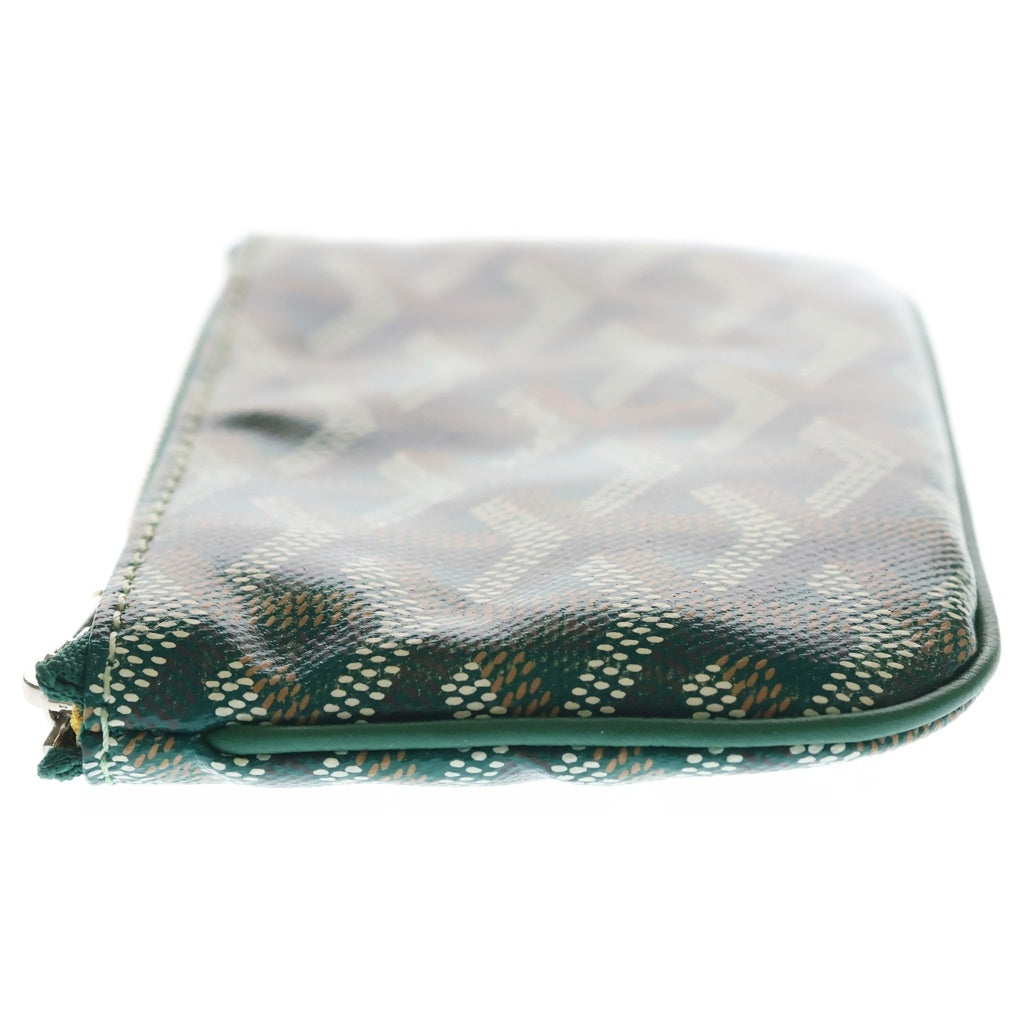 GOYARD(ゴヤール) コインケース ミニ財布 グリーン レザー シルバー金具