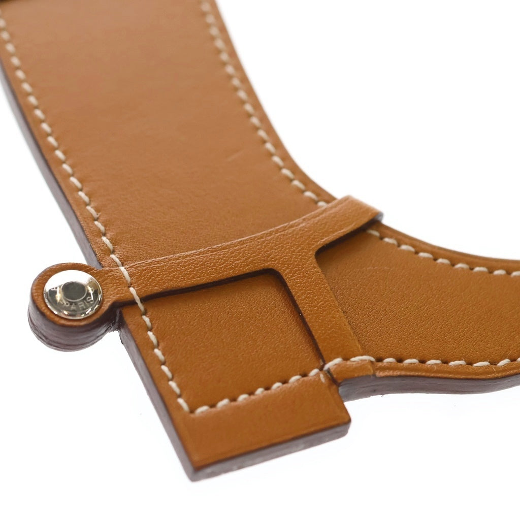HERMES(エルメス) パドック ボット ヴォーバトラー ヴォースイフト ブーツモチーフ バッグチャーム ナチュラルサブレ/ブルー レディース