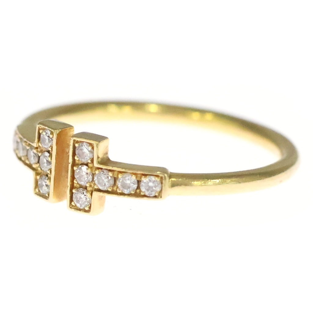 TIFFANY & Co.(ティファニー) Tワイヤー ダイヤ リング イエローゴールド Au750 #14 レディース