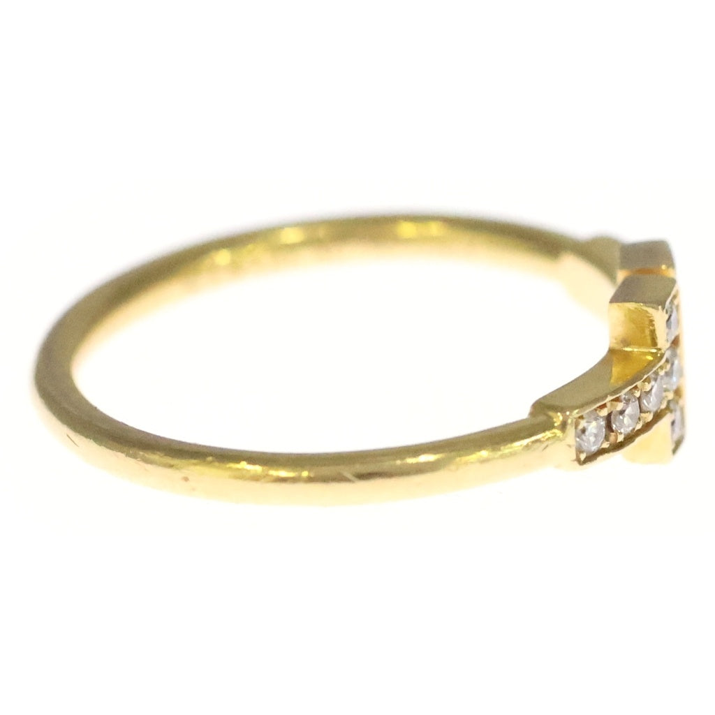 TIFFANY & Co.(ティファニー) Tワイヤー ダイヤ リング イエローゴールド Au750 #14 レディース