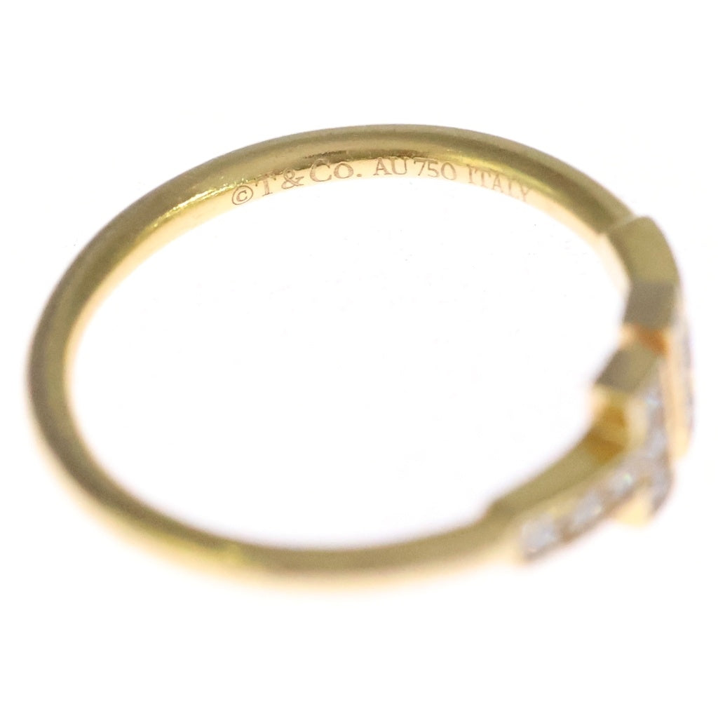 TIFFANY & Co.(ティファニー) Tワイヤー ダイヤ リング イエローゴールド Au750 #14 レディース