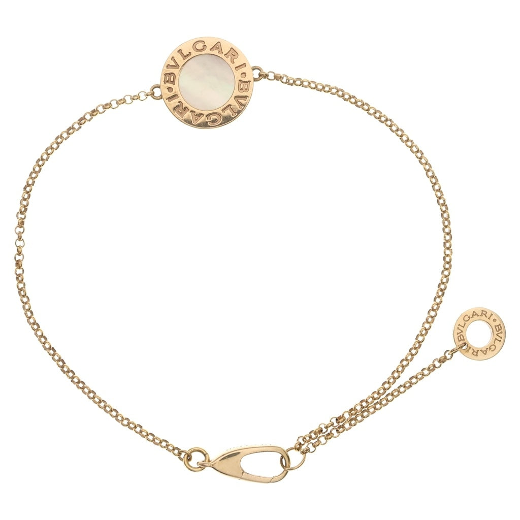 BVLGARI(ブルガリ) ブルガリブルガリ シェル マザーオブパール ブレスレット SM ピンクゴールド レディース